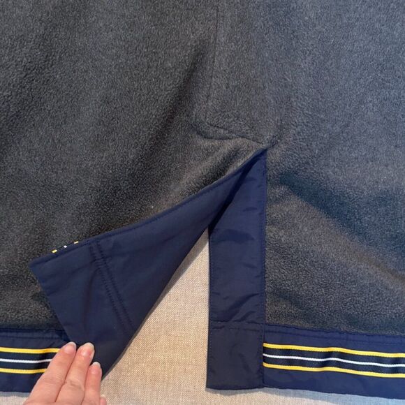 Lands’ End Men’s Squall Coat Jacket Navy Blue Medium Tall M/T Fleece Lined Water - Picture 9 of 11